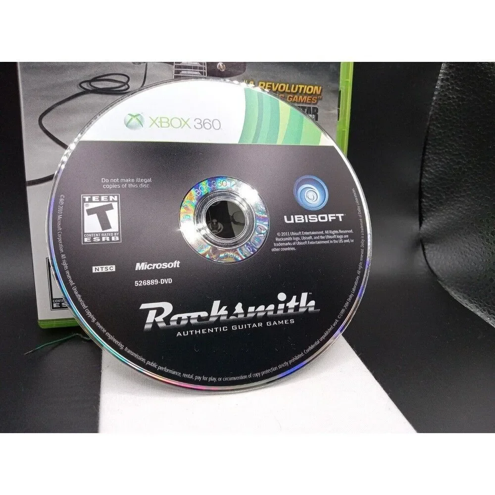 EUC Rocksmith (Microsoft Xbox 360, 2011) CIB No Manual